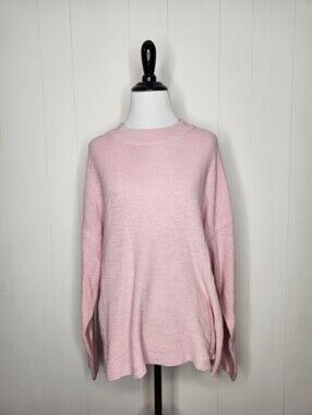 FP Beach Free People Pale Pink Malibu Surf Sweater Size Small